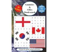 Countries and Cities Word Search Book Hard Cover Edition: Countries and Cities Word Search Puzzle Book: Word Searches with Easy-to-Read Print about ... Gift for Vacation, Holidays and Free Time