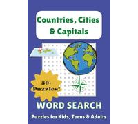Countries, Cities & Capitals Word Search Puzzle Book: With Easy to Read Print about World Geography, Famous Places, Travel Destinations and More | 6x9 ... Gift for Vacations, Holidays, and Free Times