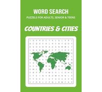 Countries & Cities Word Search Puzzle Book: Fun and Easy-to-Read Puzzles Featuring Countries, Capitals and Famous Cities Around the World [6x9 inches, ... Gift for Travel Lovers and Puzzle Fans