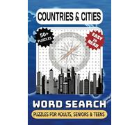 Countries & Cities Word Search Puzzle Book: Word Searches with Easy to Read Print, Worlds Countries and Cities Themed | 6x9 inches, 110 pages | 50+ ... Gift, Vacations, Holidays and Free Times