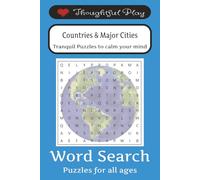 Countries & Major Cities Word Search: Relax & Enjoy with 50+ Puzzles | Easy-to-Read for Adults & Teens | 6x9 Size | Great for Holidays, Travel, or Quiet Time