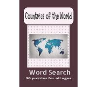 Countries of the World: Go on a quest and find all 195 countries | Easy to Read Print | 6x9 inches, 60 pages, 30 puzzles. Perfect gift for travel and geography lovers