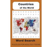 Countries of the World Word Search Puzzle Book: A Fun and Educational Geography Puzzle Game for Travel Lovers