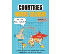 Countries Word Search: "Explore All 195 Countries Through Word Search Puzzles and Fun Facts - A Geography Adventure Book for All Ages | 49 Puzzles, 195 Facts, 6x9 Inches, 62 Pages"