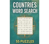 Countries Word Search Puzzle Book: Fun and Educational Puzzles for Kids and Adults, Geography Brain Teasers, Travel-Themed Word Games