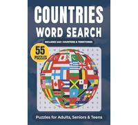 Countries Word Search Puzzle Book: Includes 240+ Countries & Territories | Puzzles for Adults, Seniors & Teens
