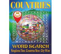 Countries word search puzzle book - large print: Word Searches with Easy to Read Print about Countries, Capitals, World Geography and More | 8.5x11 ... lovers, world explorers and geography fans.