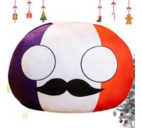 Country Balls - Almohada de peluche, juguete de algodón relleno, cojín de bola de anime, accesorio decorativo lindo | Adecuado para adolescentes adultos dormitorio, sala de estar, oficina divertida