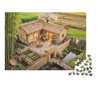 Country Casa Puzzle para Adultos 1000 Piezas Reciclado Garden View Puzzles para Personas Mayores Impossible Hard Difficult Desafiante Excelente Idea de Regalo para Women 38x26cm/1000pcs