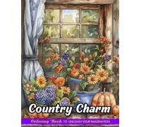 Country Charm: Christmas Coloring Books for Adults with Country Charm for Stress Relief and Relaxation