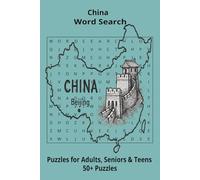 Country China Word Searches: Puzzle Book 6x9”, 111 pages, 50+ Puzzles,… Gift for ;Travellers, Study, during Vacation, Holiday or Time to Relax