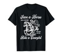 Country Concert Rodeo CowGirls Cowboys. Save a Horse Ride a Camiseta