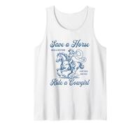 Country Concert Rodeo CowGirls Cowboys. Save a Horse Ride a Camiseta sin Mangas
