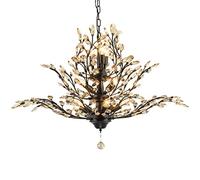 Country Crystal Chandelier Lamp Personality Branch Retro Double Staircase Villa Hotel Dining Living Room Decoration Lights (Color (13 Heads)