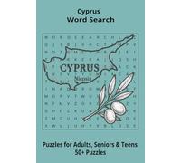 Country Cyprus Word Searches: Puzzle Book 6x9”, 111 pages, 50+ Puzzles,… Gift for ;Travellers, Study, during Vacation, Holiday or Time to Relax