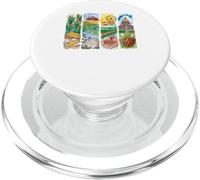 Country Farm Fair Baseball American Art PopSockets PopGrip para MagSafe