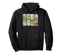 Country Farm Fair Baseball American Art Sudadera con Capucha