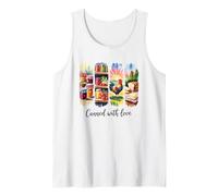 Country Farm Fresh Pantry Gallo Sol de la mañana Camiseta sin Mangas
