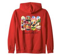 Country Farm Fresh Pantry Gallo Sol de la mañana Sudadera con Capucha