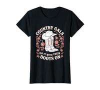 Country Gals lo hacen con sus botas en el humor occidental Camiseta