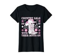 Country Gals lo hacen con sus botas en el humor occidental Camiseta