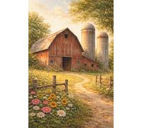 Country Life Notebook: 6x9" composition style notebook with 100 lined pages