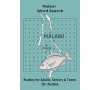 Country Malawi Word Searches: Puzzle Book (6x9”, 111 pages, 50+ Puzzles,… Gift for ;Travellers, Study, during Vacation, Holiday or Time to Relax