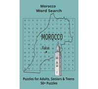 Country Morocco Word Searches: Puzzle Book 6x9”, 111 pages, 50+ Puzzles,… Gift for ;Travellers, Study, during Vacation, Holiday or Time to Relax