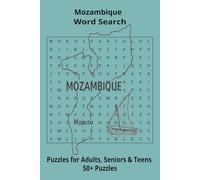Country Mozambique Word Searches: Puzzle Book 6x9”, 111 pages, 50+ Puzzles,… Gift for ;Travellers, Study, during Vacation, Holiday or Time to Relax