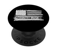 Country Music American Flag Deep South Musical PopSockets PopGrip Adhesivo
