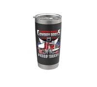 Country Music Cowboy Boots & Pickup Trucks Lovers Trucker Vaso térmico de acero inoxidable de doble pared
