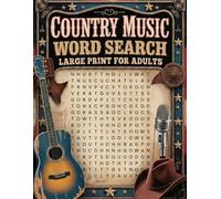 Country Music Word Search: Large Print for Adults