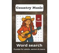 Country Music Word Search Puzzle Book: Word Searches with Easy to Read Print about, Country Music, Music, Cowboy, and More - 6x9 inches, 110 pages - ... Gift for Vacations, Holidays and Free Times.