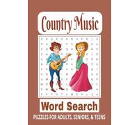 Country Music Word Search: Word Searches with Easy-to-Read Print about Country Music, Country songs, country and western and more | 6x9 inches | 110 ... for vacations, holidays, and free times.