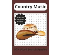 Country Music Word Search: Word Searches With Easy to Read Print about Country Music, Instruments and More | 6x9 inches, 110 pages | 50+ Puzzles ... Gift for Vacations, Holidays and Free Times