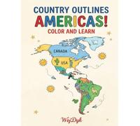 Country Outlines Americas. Color and Learn