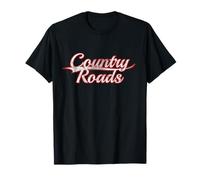 Country Roads West Virginia Rural Life Vintage Varsity Camiseta