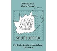 Country South Africa Word Searches: Puzzle Book 6x9”, 111 pages, 50+ Puzzles,… Gift for ;Travellers, Study, during Vacation, Holiday or Time to Relax