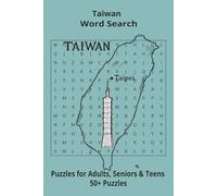 Country Taiwan Word Searches: Puzzle Book 6x9”, 111 pages, 50+ Puzzles,… Gift for ;Travellers, Study, during Vacation, Holiday or Time to Relax