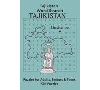 Country Tajikistan Word Searches: Puzzle Book 6x9”, 111 pages, 50+ Puzzles,… Gift for ;Travellers, Study, during Vacation, Holiday or Time to Relax