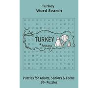 Country Turkey Word Searches: Puzzle Book 6x9”, 111 pages, 50+ Puzzles,… Gift for ;Travellers, Study, during Vacation, Holiday or Time to Relax