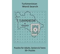 Country Turkmenistan Word Searches: Puzzle Book 6x9”, 111 pages, 50+ Puzzles,… Gift for ;Travellers, Study, during Vacation, Holiday or Time to Relax