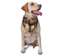 Country Western Cowboys And Horses - Bufanda triangular para mascotas con estampado gráfico para perros y gatos, bandana ajustable para mascotas y sesiones de fotos
