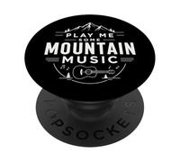 Country Western Play Me Some Mountain Music Guitarra PopSockets PopGrip Adhesivo