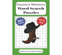 Country Western Word Search Puzzle Book: Word Searches with Easy to Read Print about Country Western, Americana, Cowboys, and More | 6x9 inches, 110 ... for Vacation, Holidays, and Free Times