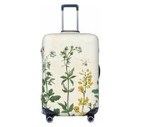 Country Wildflower - Funda elástica para equipaje de viaje, protector de maleta, funda de equipaje con estampado de flores silvestres, antiarañazos, Black, L