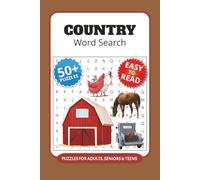 Country Word Search Puzzle Book: 50+ Word Searches with Easy to Read Print about Country, Capitals, Landmarks and More I 6x9 inches, 110 pages I Thoughtful Gift for young explorers and educators