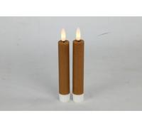 Countryfield LED cena velas ámbar 15cm con control remoto 2 piezas
