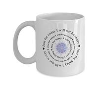 CountrywideGifts Taza de café de oración de Reiki, regalo de 5 principios de reiki, taza de café con mantra positivo, taza de regalo de mandala