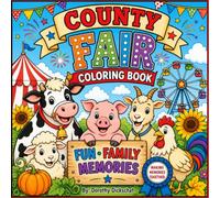 County Fair Coloring Book: County Fair Coloring Book: Fun Farm Animals, Carnival Rides, Games, Fair Food, 4-H, and Country Fair Adventures for Kids Ages 4-10